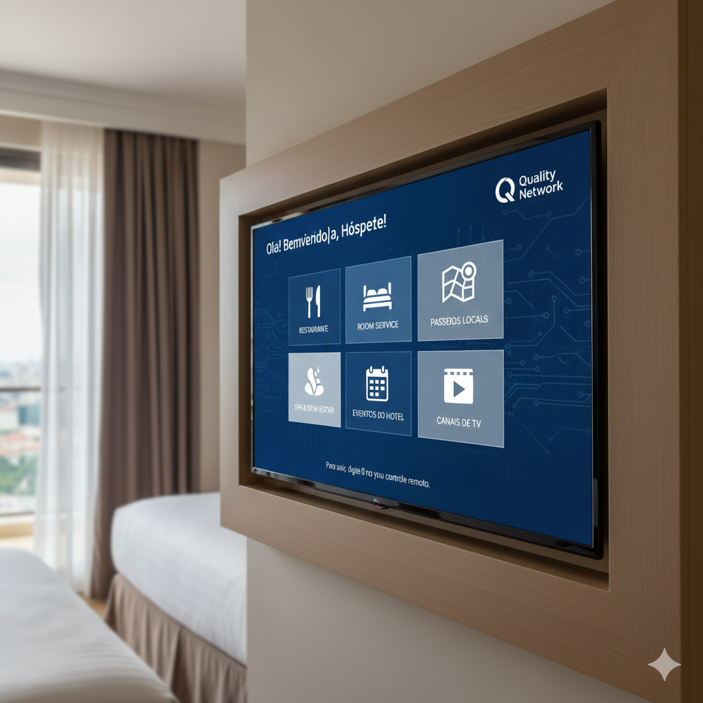 Interface TV Hotel Menu Interativo